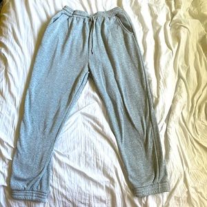 Gray sweatpants